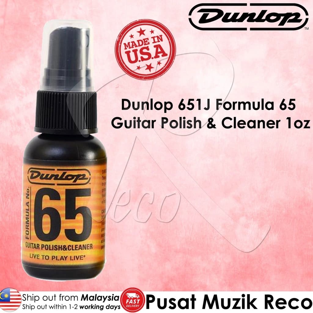 JIM DUNLOP Formula No. 65 Guitar Polish & Cleaner, 4oz (118ml)