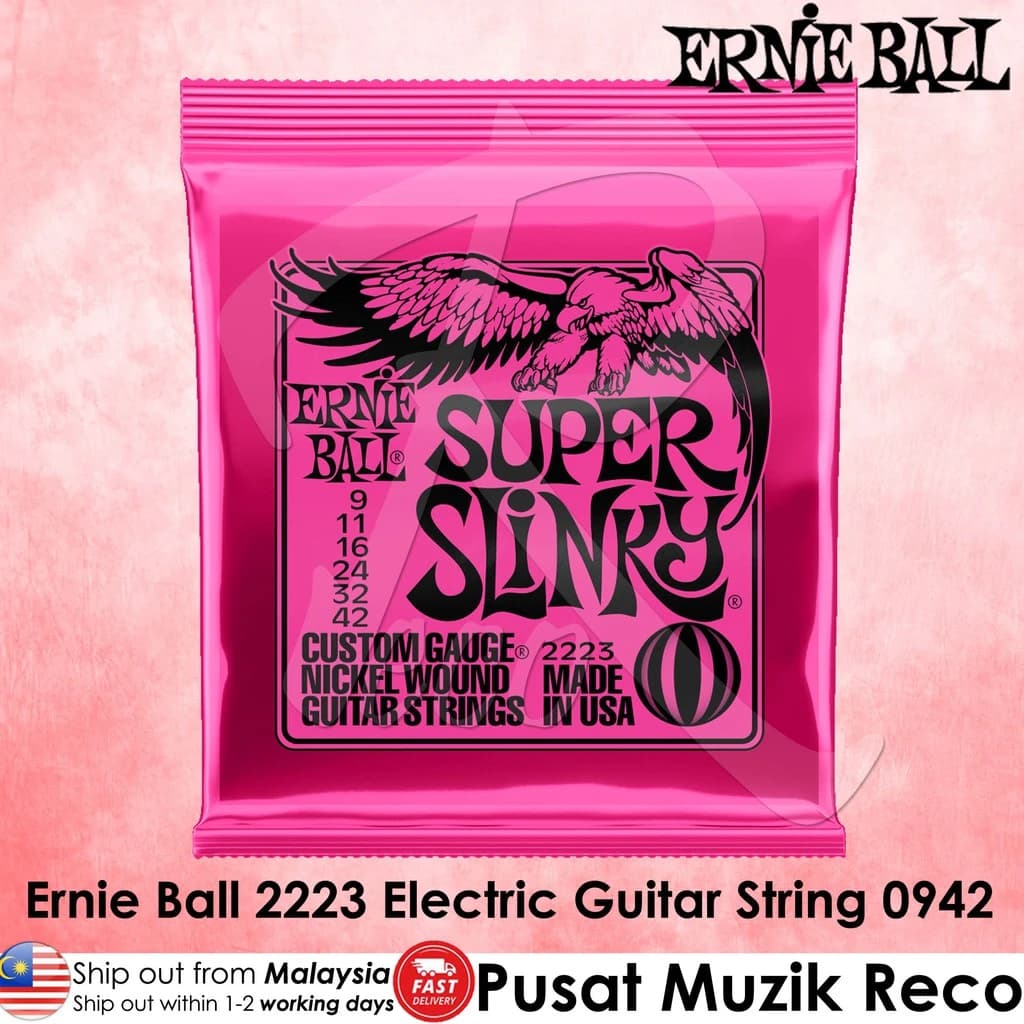 Ernie Ball 2223 Super Slinky Nickel Wound Electric Guitar String