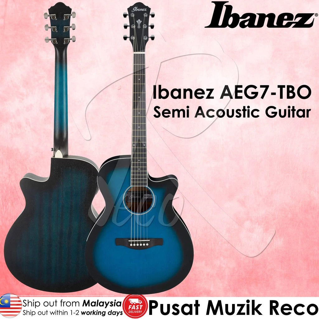 Ibanez AEG7-TBO AEG Single Cutaway 6-String Acoustic Electric