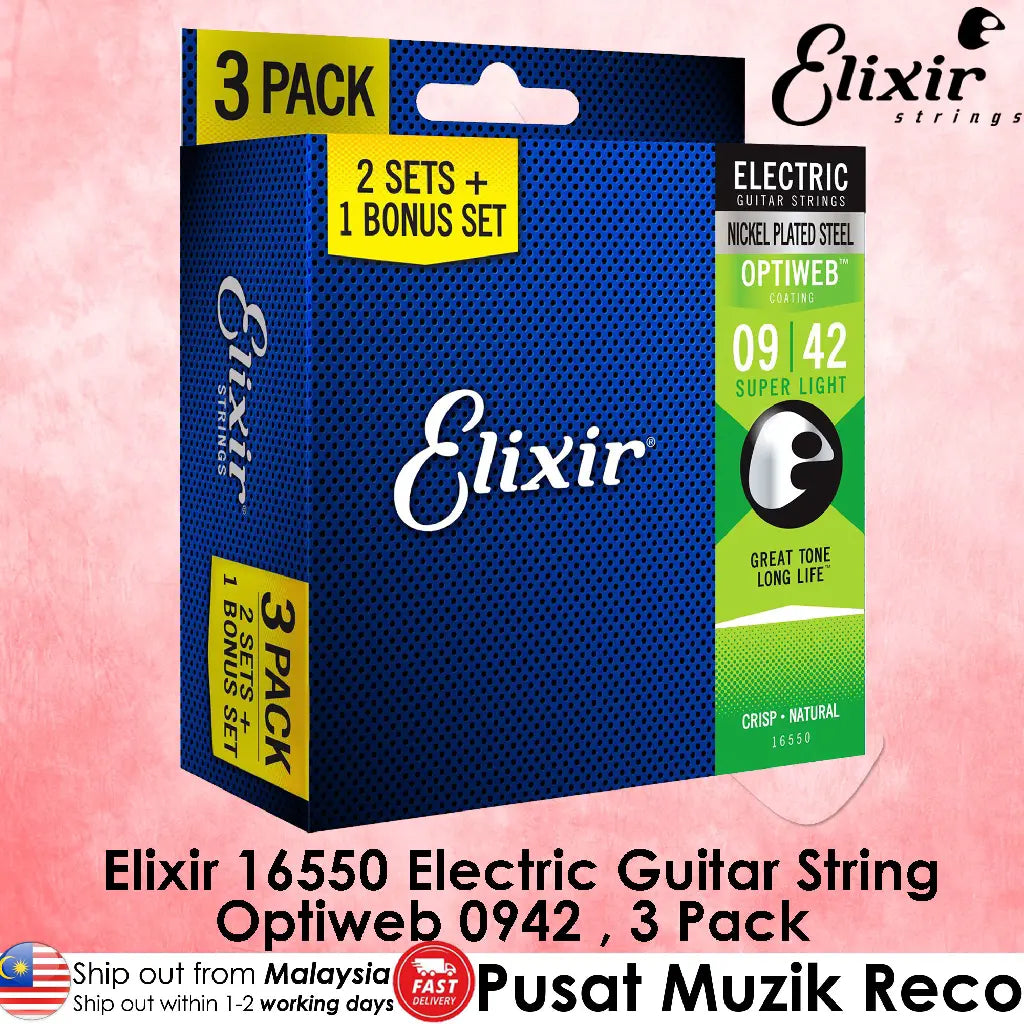 Elixir optiweb online 3 pack