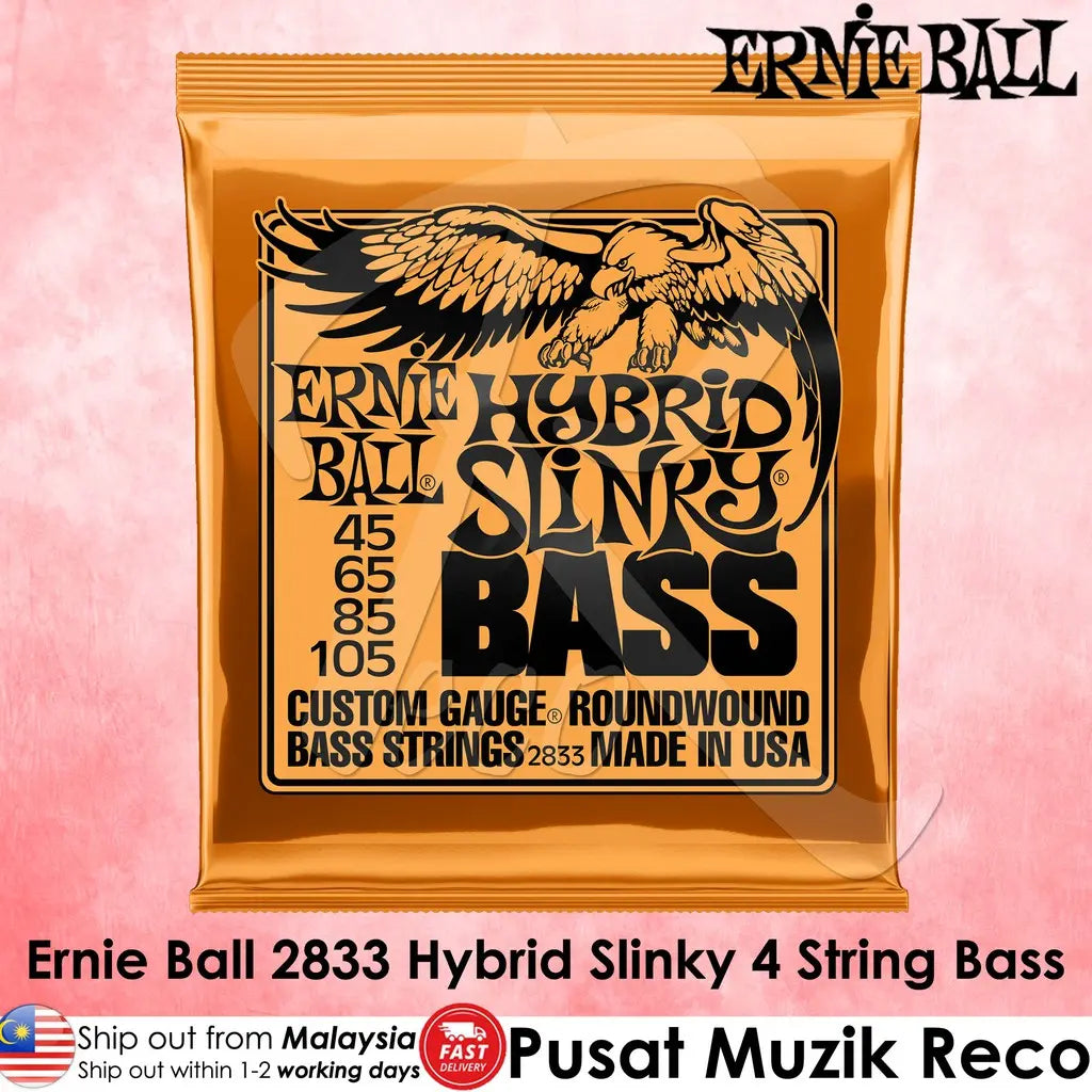 Ernie Ball 2833 Hybrid Slinky 4 String Nickel Wound Electric Bass