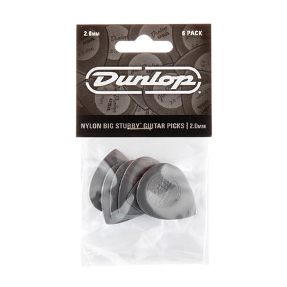 Jim Dunlop 445P2.0 Nylon Big Stubby Guitar Pick 2.0mm Guitar Picks Player Pack - Reco Music Malaysia