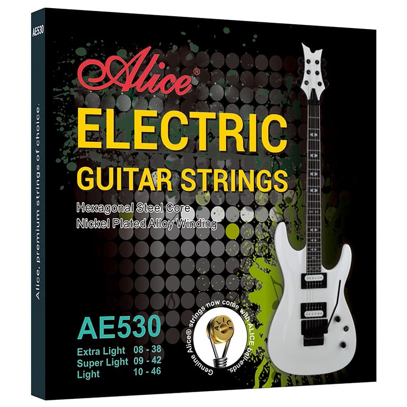 *Alice AE530SL Super Light Electric Guitar String Set 0942 - Reco Music Malaysia