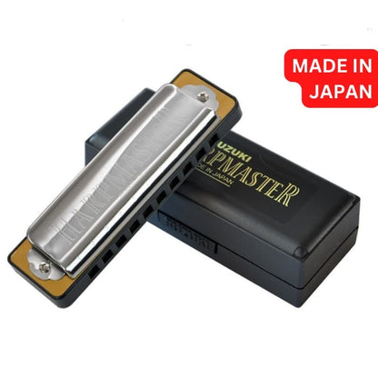 *Suzuki MR-200-A Harpmaster A Key 10 Hole Diatonic Harmonica - Reco Music Malaysia