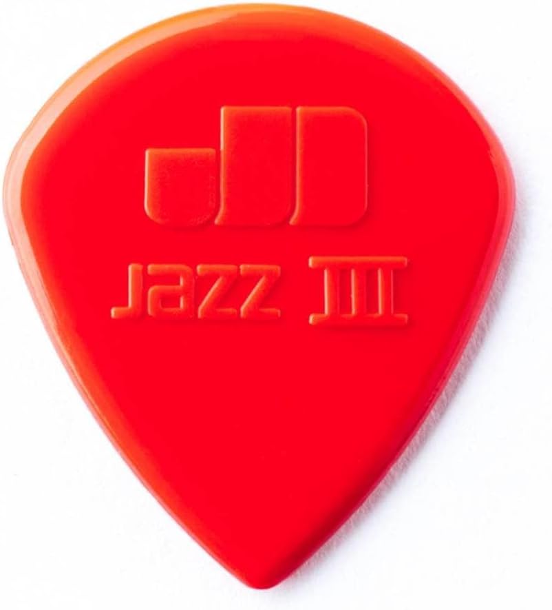 Jim Dunlop 47P3N Nylon Jazz III 1.38mm Guitar Picks Player Pack, 6pcs/Pack