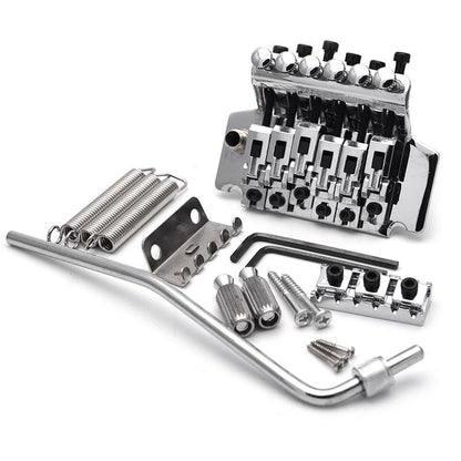 RM Electric Guitar Floyd Rose Double Locking Tremolo Bridge System Set Black / Chrome