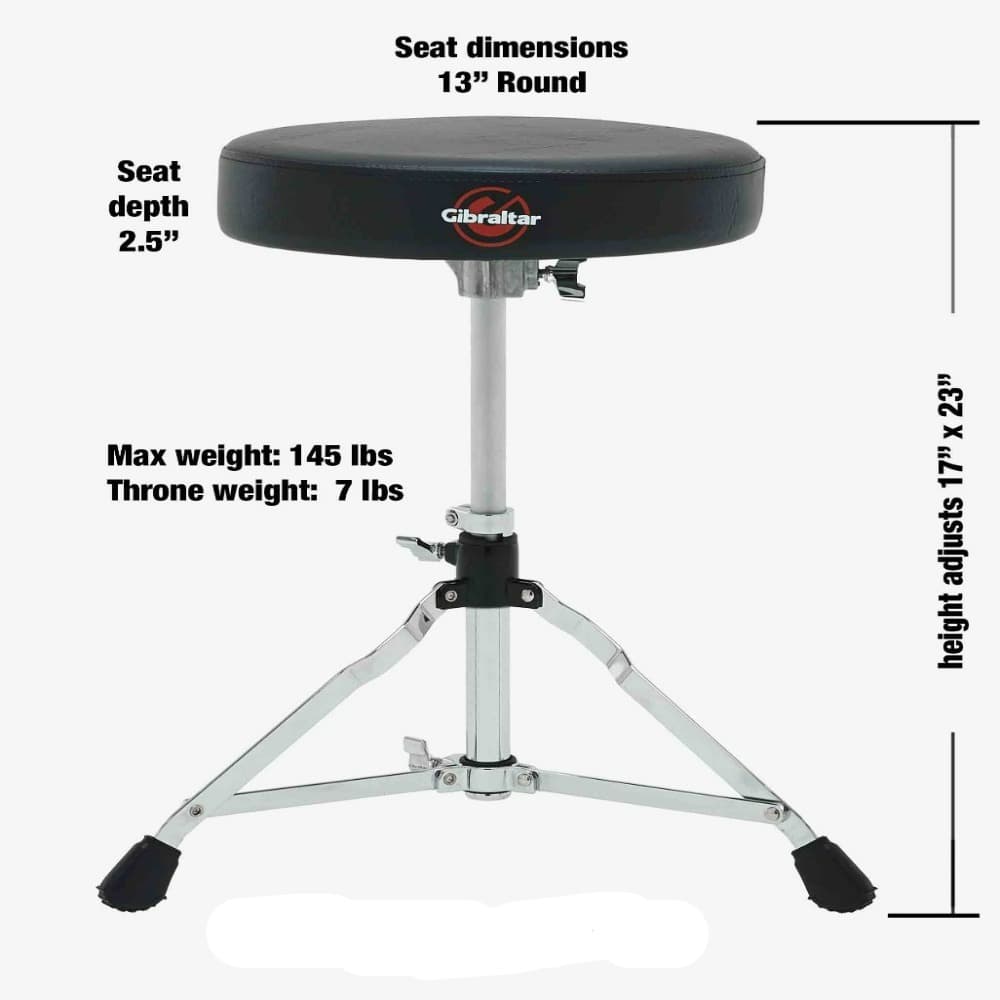 *Gibraltar 5608 13" Vinyl Round Drum Throne - Reco Music Malaysia