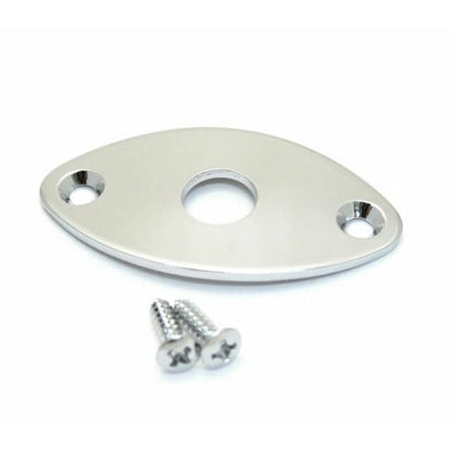 *Allparts AP0615-010 Football Jackplate, Chrome - Reco Music Malaysia