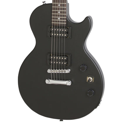 Epiphone Les Paul Special Satin E1 Electric Guitar, Vintage Worn Ebony(ELPVVECH) - Reco Music Malaysia