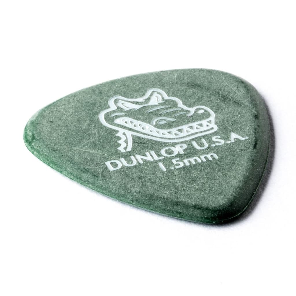 *Jim Dunlop 417P150 Gator Grip 1.50mm Guitar Picks, Green - Reco Music Malaysia