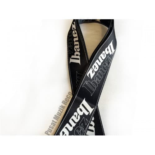 *Ibanez GSD50-BL Running Logo Guitar Strap (Blue) - Reco Music Malaysia