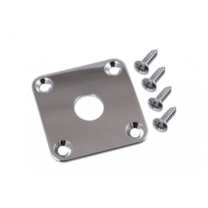 Allparts AP0633-010 Electric Guitar Chrome Square Metal Jackplate for Les Paul - Reco Music Malaysia