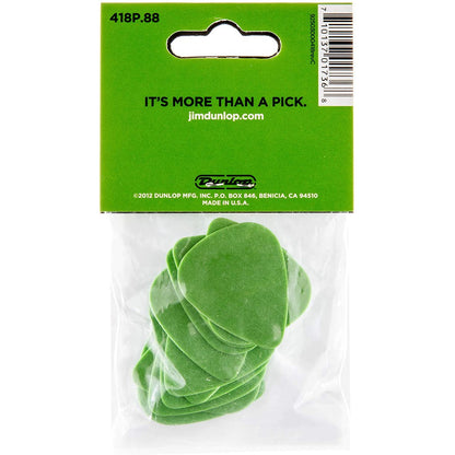 Jim Dunlop 418P.88 Tortex Standard 0.88mm Green Guitar Pick Pack (12pcs) - Reco Music Malaysia