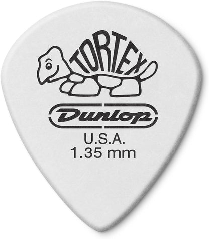 Dunlop 478P135 Tortex Jazz III 1.35mm Guitar Picks Player Pack, 12pcs/Pack