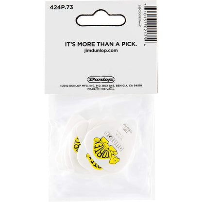 Jim Dunlop 424P.73 Tortex Wedge 0.73mm Guitar Picks Player Pack (12pcs) - Reco Music Malaysia