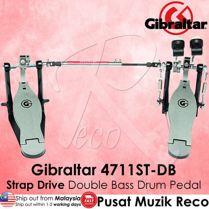 *Gibraltar 4711ST-DB 4700 Series Strap-Drive Double Bass Drum Pedal - Reco Music Malaysia