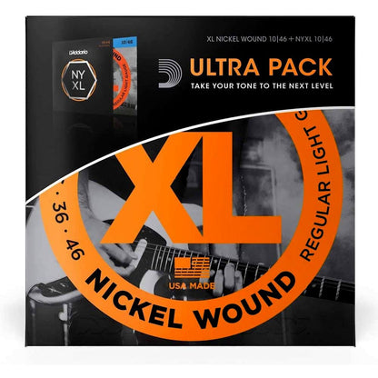 *D’Addario EXL110 + NYXL1046 Ultra Pack 10-46 Electric Guitar String BUNDLE SET - Reco Music Malaysia