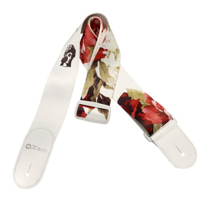 DiMarzio DD3147 Tim Henson Polyphia Floral Muse Guitar Strap - White - Reco Music Malaysia