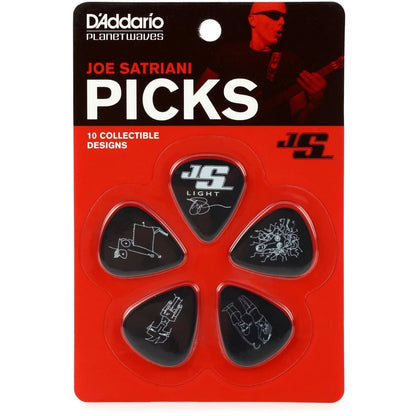 *D'Addario 1CBK2-10JS Joe Satriani Signature Picks, Black - Reco Music Malaysia