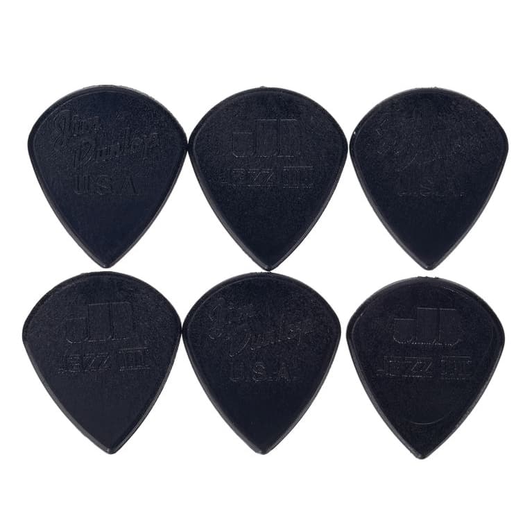 *Jim Dunlop 47P3S Stiffo Nylon Jazz III Guitar Picks - Reco Music Malaysia