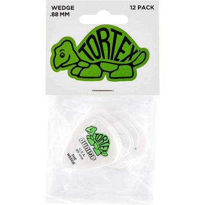 Jim Dunlop 424P.88 Tortex Wedge 0.88mm Guitar Picks Player Pack (12pcs) - Reco Music Malaysia