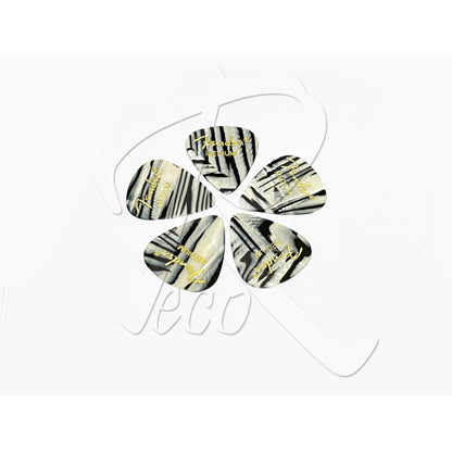 *Fender 351 Shape Celluloid Guitar Pick Zebra Design, 5-Pack - Reco Music Malaysia