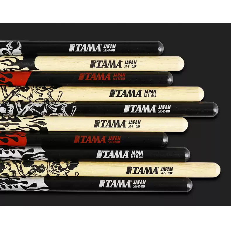 Tama 7A-S Sticks of Doom Japanese Oak Drum Stick, Wood Skull - Reco Music Malaysia