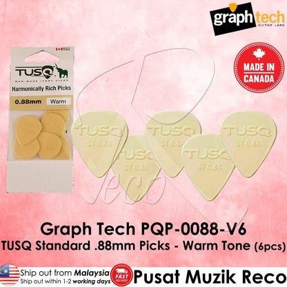 *Graph Tech PQP-0088-V6 TUSQ Standard .88mm Picks - Reco Music Malaysia