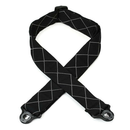 *D'Addario Planet Waves 50BAL02 Auto Lock Guitar Strap, Black Padded Diamonds - Reco Music Malaysia