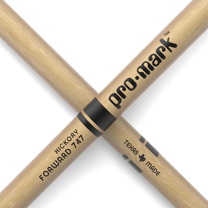 *Promark TX747W Classic Forward Hickory 747 Drumstick, Teardrop Wood Tip - Reco Music Malaysia