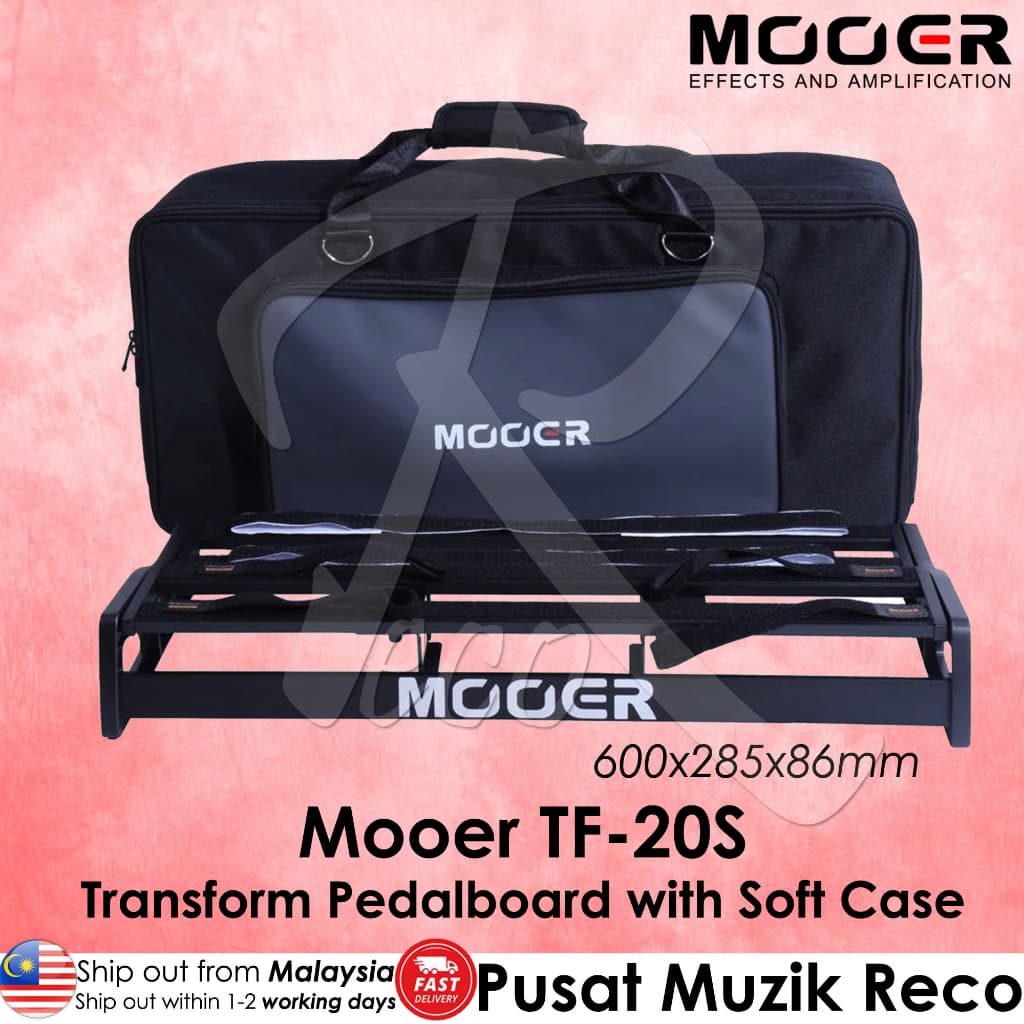 *Mooer TF-20S Transform Pedalboard with Soft Case - Reco Music Malaysia