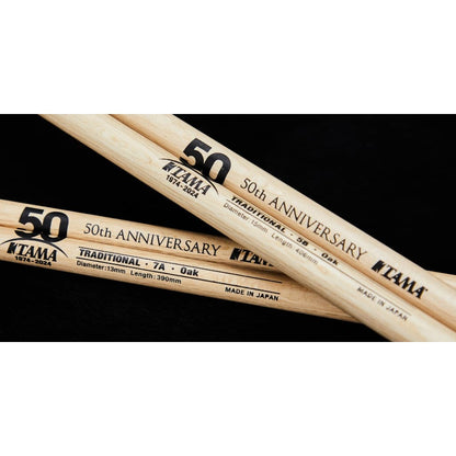 *Tama 7A 50TH Anniversary Limited Edition Japanese Oak Drumstick - Reco Music Malaysia