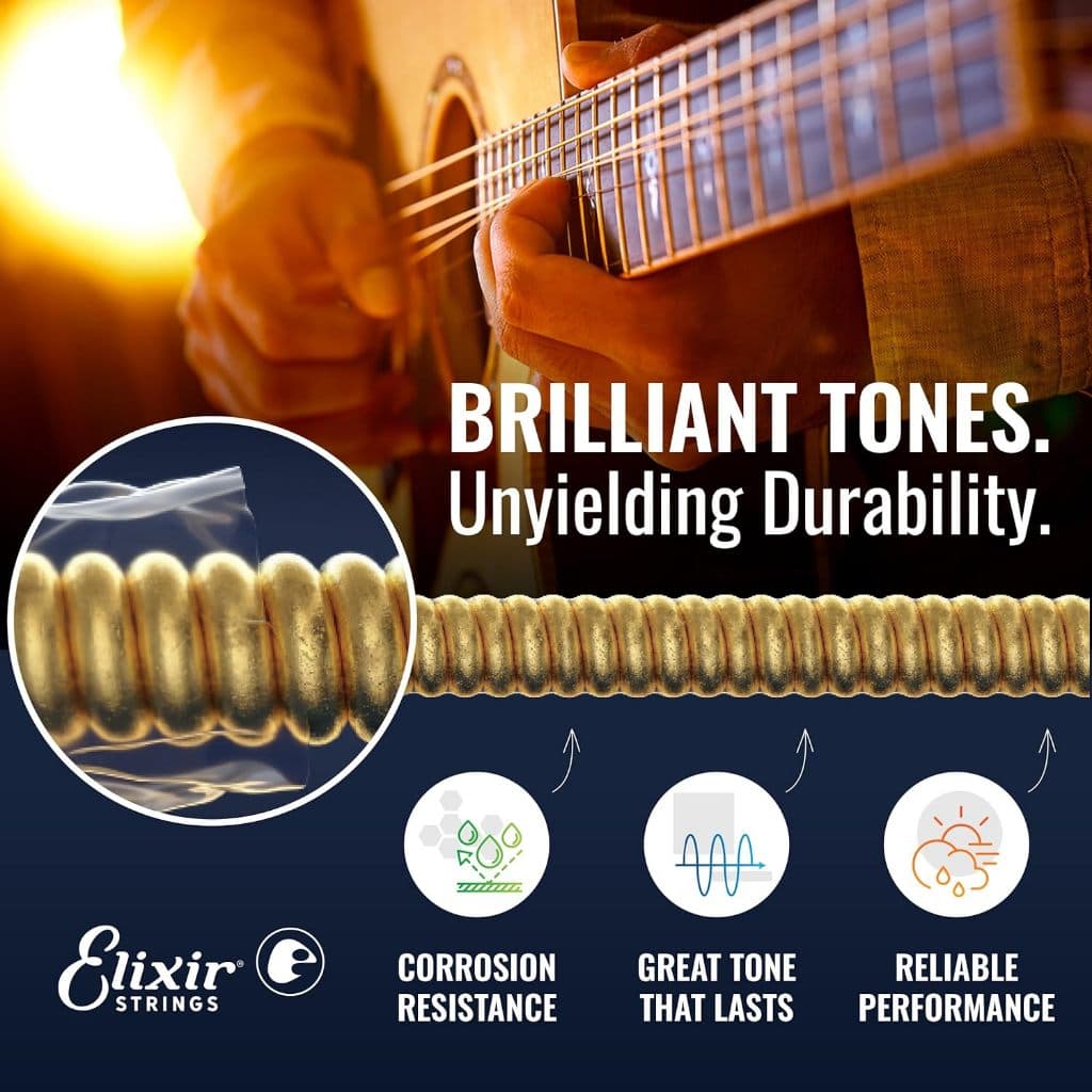 *Elixir 11002 Nanoweb 80/20 Bronze Acoustic Guitar String | Reco Music Malaysia