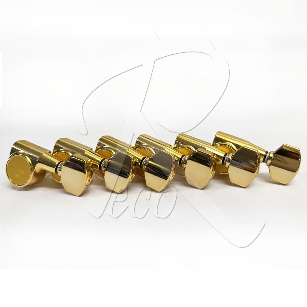 *Gotoh SG381-07-GD L6 6 In-line Guitar Tuners, Gold - Reco Music Malaysia