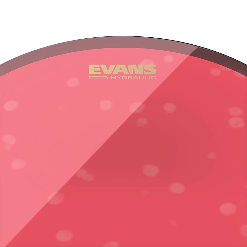 *Evans TT14HR Hydraulic Red CLEAR 14" Drumhead - Reco Music Malaysia