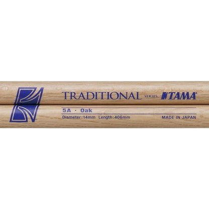 *Tama 5A Traditional Series Drumsticks, Wood Tip - Reco Music Malaysia