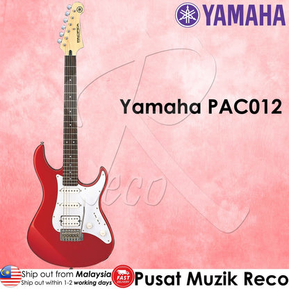 Yamaha PAC012 HSS Pacifica Electric Guitar With Tremolo, Metallic Red - Reco Music Malaysia