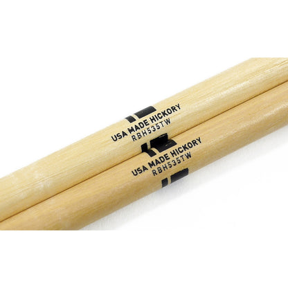 Promark RBH535TW Rebound Balance Hickory Teardrop Wood Tip Drumstick, 7A - Reco Music Malaysia