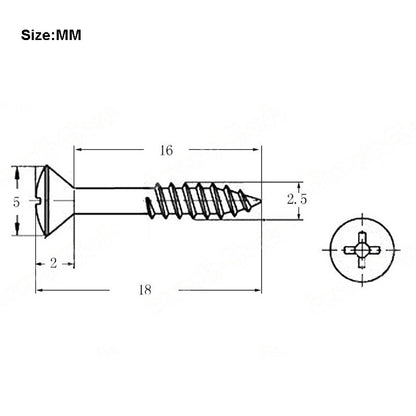 RM 2.5x18mm Electric Guitar Humbucker Pickup Mounting Ring Screws, Black - Reco Music Malaysia