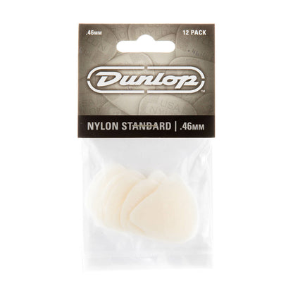 Jim Dunlop 44P046 0.46mm Cream NYLON Standard Guitar Picks Player Pack 12-Pack - Reco Music Malaysia