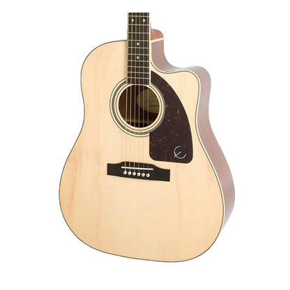 Epiphone AJ-220SCE Natural Solid Top Acoustic-Electric Guitar | Reco Music Malaysia