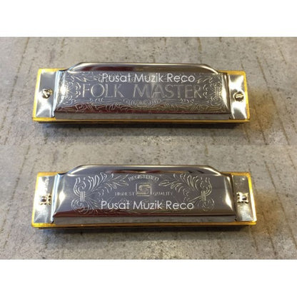 Suzuki 1072-B Folkmaster B Key Diatonic Harmonica 10 Holes - Reco Music Malaysia