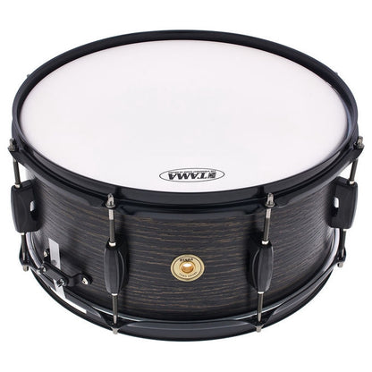 Tama WP1465BK-BOW Woodworks Snare Drum 14inx6.5in Black Oak Wrap - Reco Music Malaysia