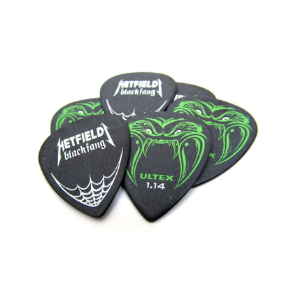 Jim Dunlop PH112P114 James Hetfield Black Fang 1.14mm Guitar Picks Player Pack - Reco Music Malaysia