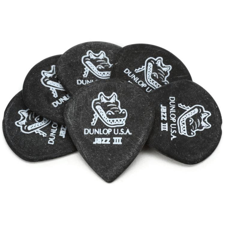 Jim Dunlop 571P140 Gator Grip Jazz III Guitar Picks Pack 1.4MM 6-Pack - Reco Music Malaysia