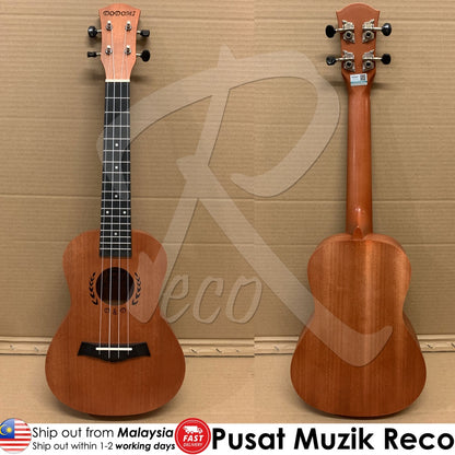 RM 23in Wooden Concert Ukulele with Bag (3 Colors) - Reco Music Malaysia