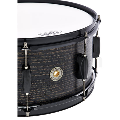 Tama WP1465BK-BOW Woodworks Snare Drum 14inx6.5in Black Oak Wrap - Reco Music Malaysia