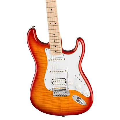 Fender Squier 0378152547 Affinity Stratocaster FMT Flame Maple Top HSS Electric Guitar Maple Fingerboard Sienna Sunburst - Reco Music Malaysia