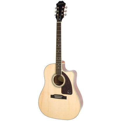 Epiphone AJ-220SCE Natural Solid Top Acoustic-Electric Guitar | Reco Music Malaysia