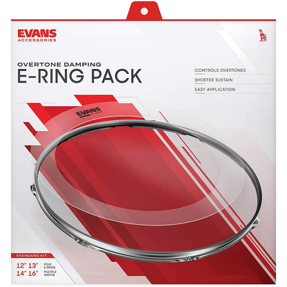 Evans E-Ring Standard Pack Drum Muffle Ring Drum Ring Mute 12" 13" 14" & 16" - Reco Music Malaysia